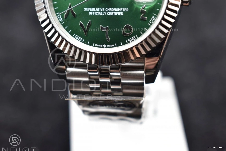 SA Bracelet Arabic 41 1:1 on Marker GoodFit Green Steel Dial Edition 904L Jubilee 126334 Best DIWF DateJust 638 0224